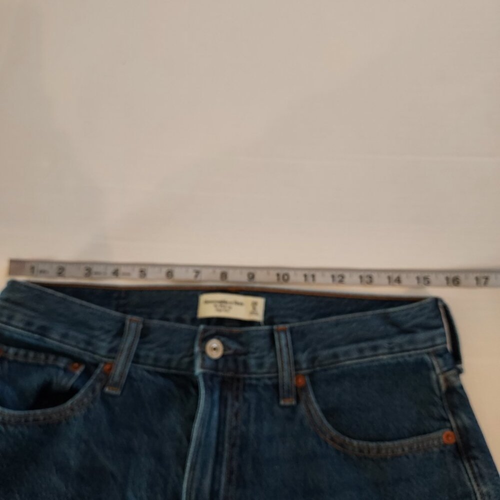 Abercrombie & Fitch The Wide Leg High Rise Jeans Size 29/8 Short NWOT - Picture 10 of 13